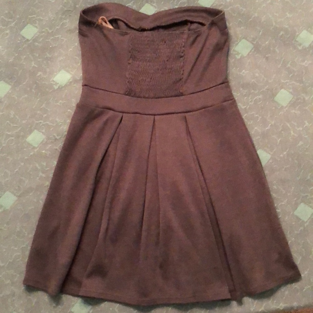 3/$15⚡️XXI Charcoal Strapless Sun Dress - Picture 3 of 4